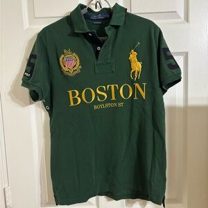Green Polo Ralph Lauren Boston Polo Shirt